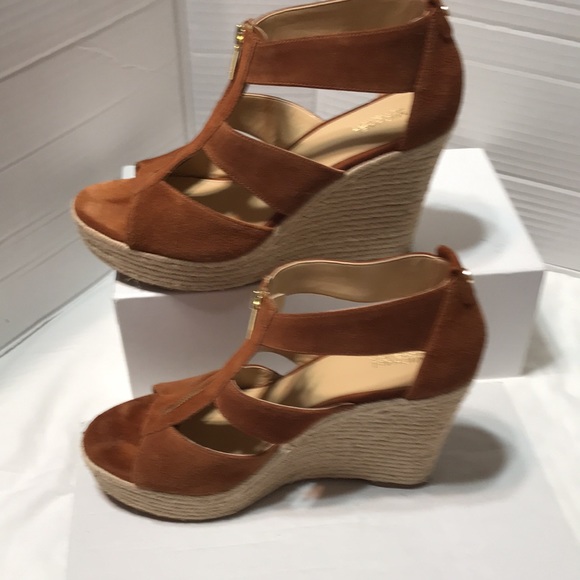 Michael kors suede leather upper espadrilles with front zipper - Picture 6 of 8